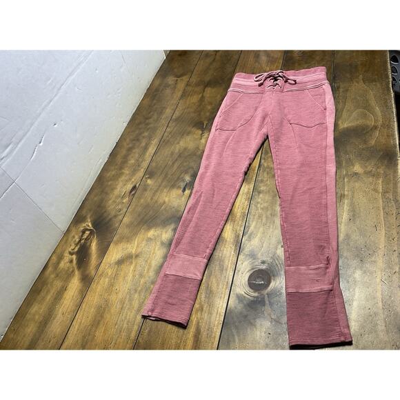 Free People Movement French Terry Bodhi Leggings Pink SMALL - Picture 1 of 10